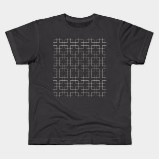 Mosaics in black and white lines Kids T-Shirt